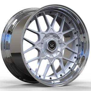 Wholesale Ferrari 458 Custom Staggered 20 Inch 2-PC Polish Forged Wheel Rims 6061-T6 Aluminum Alloy 5x114.3 from china suppliers
