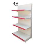 Factory Custom Size Color milk white gondola shelving supermarket shelf market