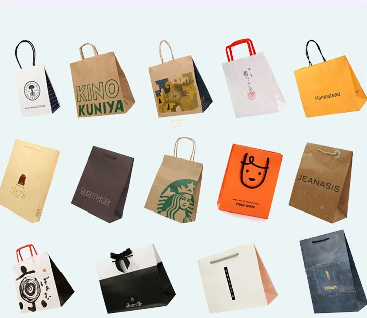 Pink Color Paper Shopping Bags Reusable For Promotion / Shopping / Gift