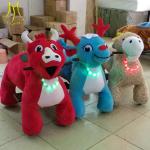 Hansel shopping mall electric mountable animal plush ride on toys