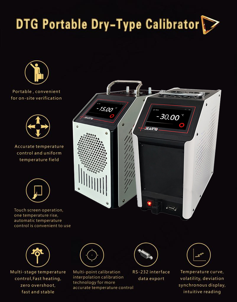 Ideal Choice DTG Series Portable Low Temperature Calibrator for 110/220VAC Power Supply