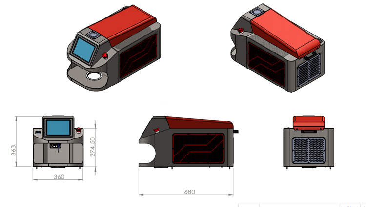 Portable Jewelry Welding Machine 100w 200w Yag Laser Welder for Gold Silver Soldering Easy Operate Manual Handheld