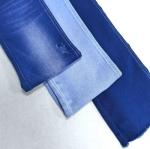 satin Cotton Spandex dark blue denim fabric 9oz