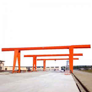 Wholesale outdoor 20 ton container single beam mobile steel gantry crane with hoist from china suppliers