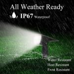 2200mAh Waterproof IP67 Outdoor Solar Spotlights 600lum Solar Landscape