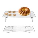 Collapsible 304 Stainless Steel Folding Bread Grill Mesh Baking Rack