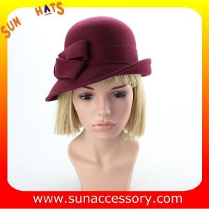 Wholesale Fashion hot sale unique wool felt ladies hat, Crushable Australia wool hats for ladies from china suppliers