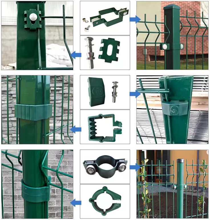 Galvanized V Mesh Security Fence Welded Wire Mesh Panel Fence For School Playground