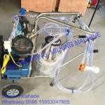 For USA market,Vacuum Pump Typed Single Bucket Mobile Milking Machine, hot sale