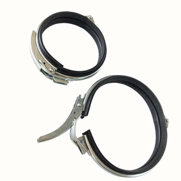 2.0mm Thickness Quick Fit Metal Duct Clamps Pipe Connection Fittings German