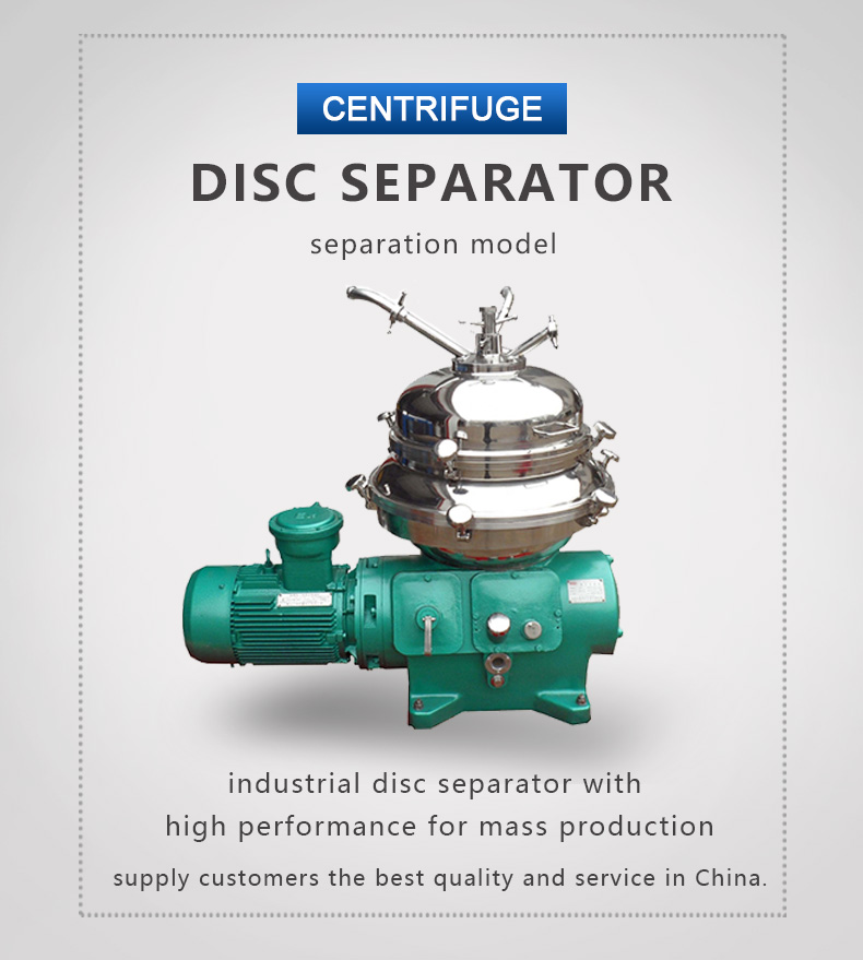 Continuous Centrifugal Separator Machine Blood Separation Disc Centrifuges