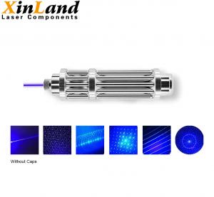 China 6 In 1 Blue Laser Pointer Pen With 5 Caps 450nm 3000mW High Power Hunting on sale