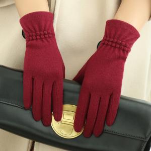 Wholesale Fashion Red Women OEM Super Warm Winter Gloves Sensitive Screen Touch Cycling from china suppliers