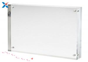 China Double Sided Acrylic Photo Frame Clear Acrylic Magnetic Photo Frame In Size 8x8 Inches on sale