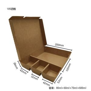 Wholesale Biodegradable Disposable Microwave Takeaway Take Out 4 Compartment Paper Fast Food Packaging To Go Containers Lunch Box from china suppliers