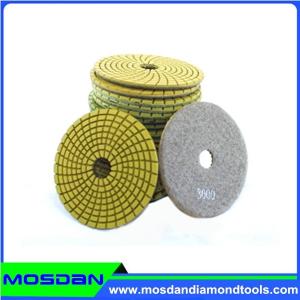 China 4'' Flexible Wet Polishing Pads for Granite on sale