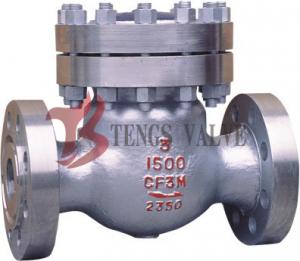 China High Pressure Swing Type Check Valve Cast Steel 1500LB HF Seat With Bolted Cover on sale
