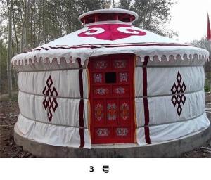 Wholesale Anti - Snow Yurt Style Camping Tent , Heat Preservation Mongolian Nomad Tent from china suppliers