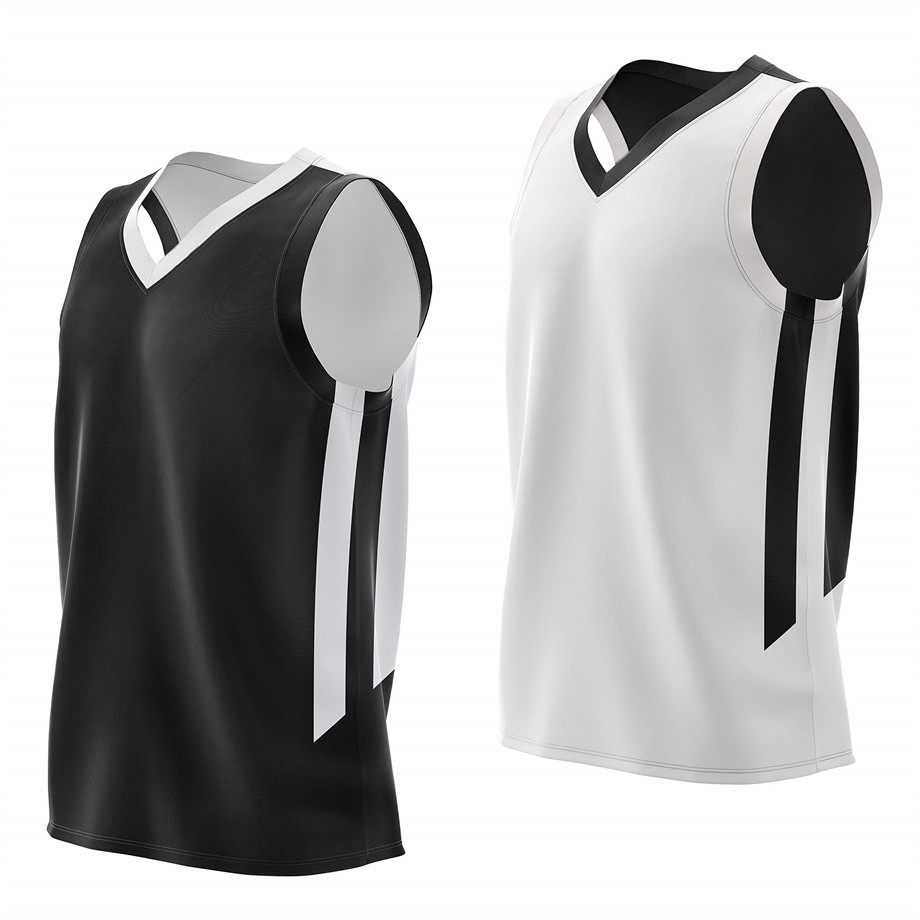 Reversible Men's Mesh Athletic Basketball Jersey Single For Team Scrimmage