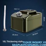 Petrol Diesel Fuel Can,Gasoline Bucket Fuel Can with Oil Pipe Spout,Spare Car