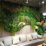 40*60cm Plastic Red Purple Artificial Vertical Garden Lawn Turf 10 Years Life