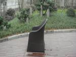 Black UV Resistant Wicker Rattan Garden Dining Sets For Restaurant