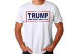 White Sublimation Printed Casual T - Shirts Cotton Crew Neck Regular Fit