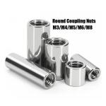 M6 Long Stainless Steel Round Coupling Nuts Polished Finish Durable Material