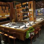 Stainless Steel Commercial Restaurant Teppanyaki Grill Table with Marble Table