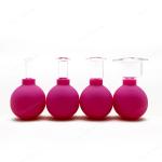 A Set Green Reusable Safe Silicone Anti Cellulite Cup Massage Suction Cups