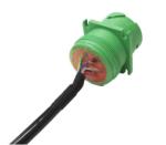Green J1939 9 Pin Deutsch Connector Type 2 7ft Shielded Male Female Cable