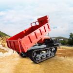 Powerful Weichai Jiaxin Engine 10 Ton Crawler Dumper Truck For Slope Transportat