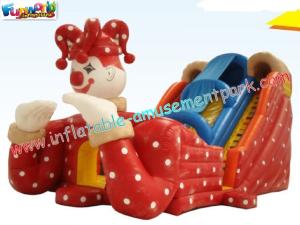 Wholesale Kids Inflatable Colorful PVC tarpaulin Commercial Inflatable Slide with digital printing from china suppliers