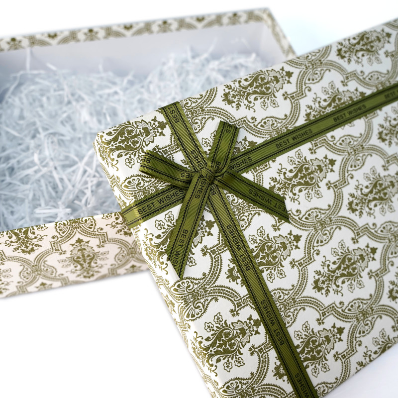 Custom Logo Luxury Clamshell Gift Boxes For Gift Packaging With Ribbon for Jewelry