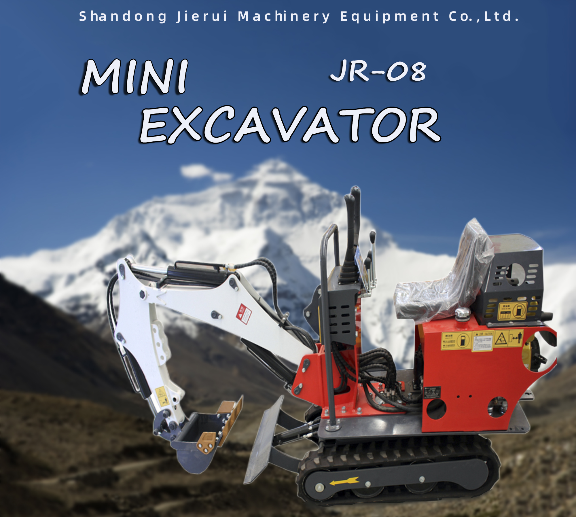 Moving Crawler Excavator 1 Ton 2 Ton Micro Digger With 0.025m3 Bucket Capacity