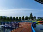 Aluminum Marine Floating Dock Wood Plastic Composite Decking Rubber Fender