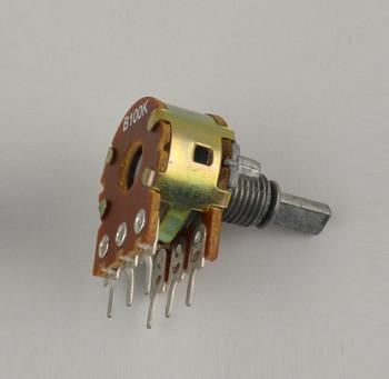 16mm rotary potentiometer with metal shaft, carbon potentiometer, trimmer
