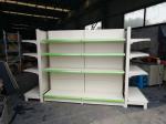 Factory custom color size metal pharmacy shelves white supermarket shelves