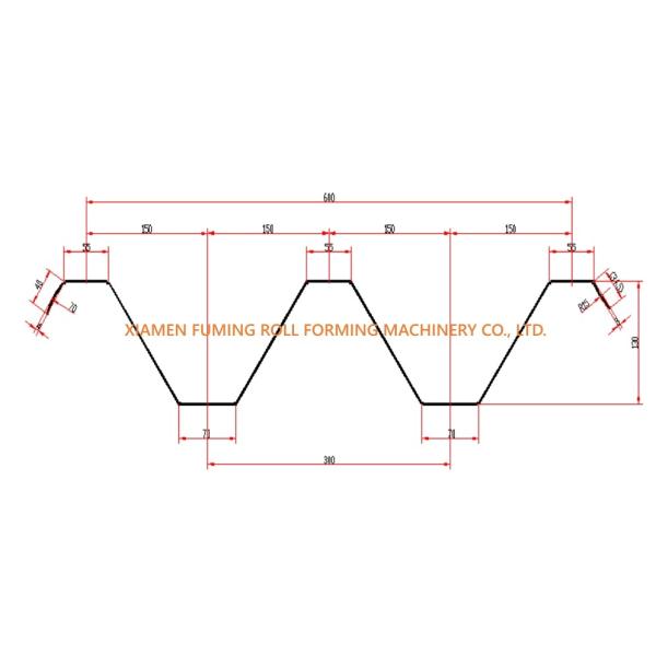 Custom Metal Floor Decking Roll Forming Machine Automatic Device