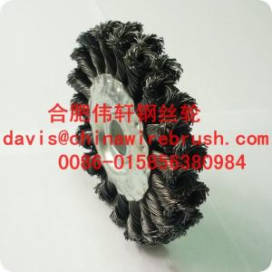 China 4 Twist Wheel Brush, Knotted, Double Row on sale