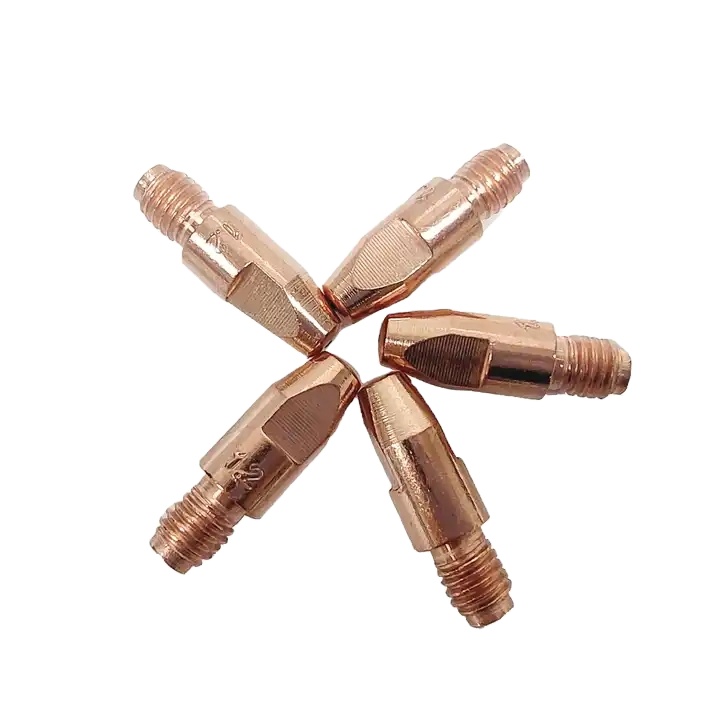 Metal MIG Torch Contact Tip for UPPERWELD M6 28mm CRZR Material Welding Consumables