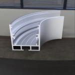35*35mm Circular LED Profile Strip Extrusion Anodized Aluminium Alloy