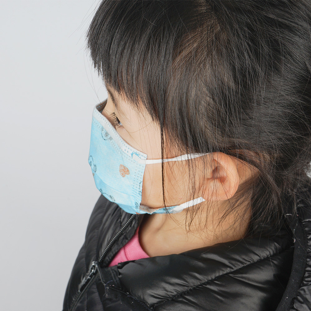 Comfortable Disposable Child Protective Face Mask Earloop For Children