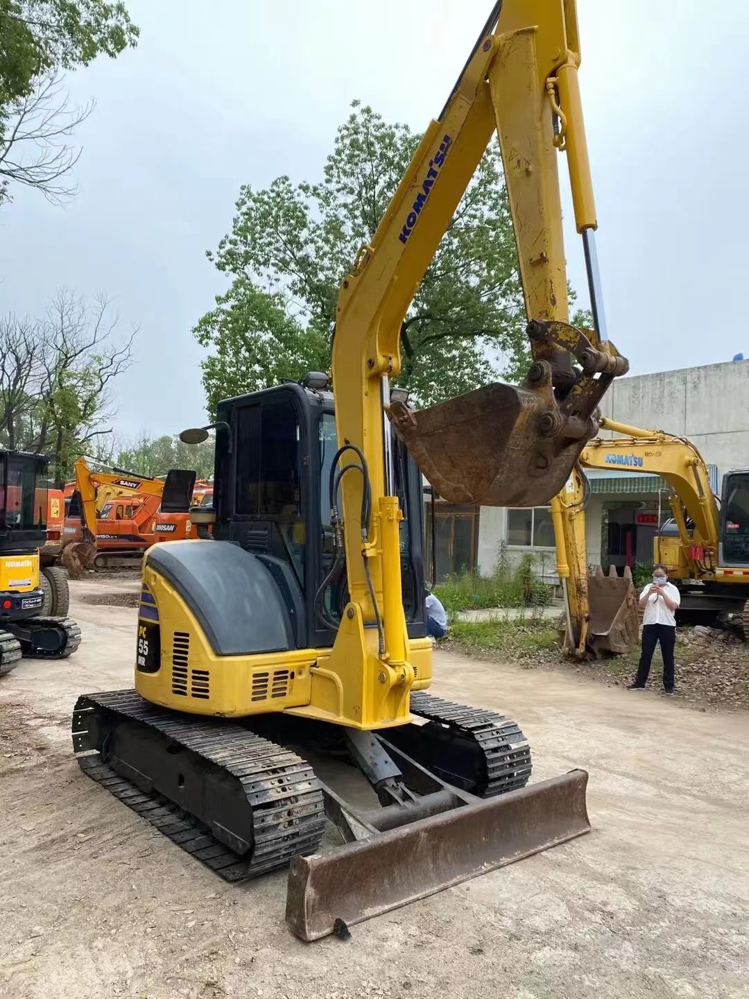 Used 1.5t Excavator Sale Second Hand PC55 Komatsu Earth Mini Excavator