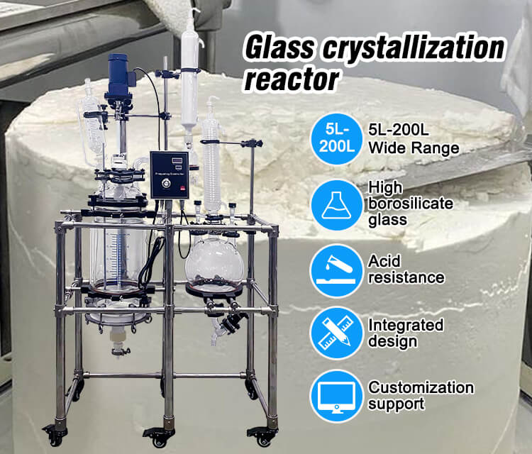 5L-250L Jacketed Lab Reactor With Filtration Stirring Function