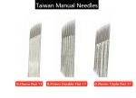 Double Row 16 / 17 Pin Fog Eyebrow Tattoo Needles 2.0-3.0g OEM / ODM