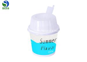 Wholesale Take Away 2 Sides Paper Ice Cream Cups Safety With Plastic Lid And Spoon from china suppliers