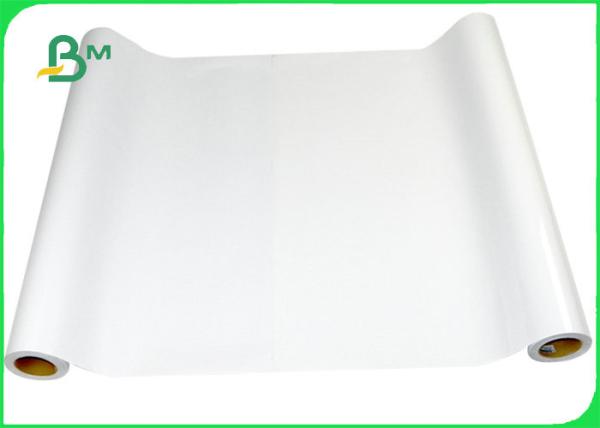 Quality Large Format 120g Eco Solvent Adhesive Paper Roll For Posters 50" & 60'' x  50m for sale