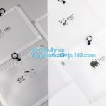 stationery bags file zipper bag, Frosted Plastic EVA Garment Packing Bag, Suit