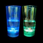 Cool coloured LED liquid activated flashing shot glass with 3 AG13 Batteries for